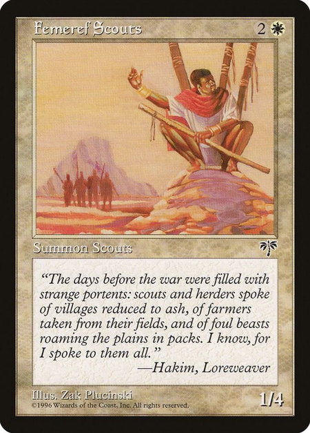 Femeref Scouts - Mirage Magic: The Gathering trading card