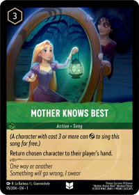 Mother Knows Best - The First Chapter (1) #95/204 - Uncommon Disney Lorcana Trading Card