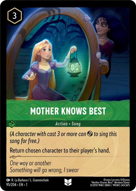 Mother Knows Best - The First Chapter Disney Lorcana trading card