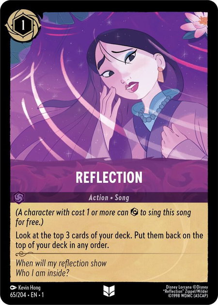 Reflection - The First Chapter Disney Lorcana trading card