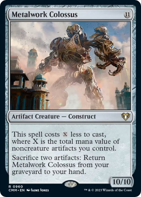 Metalwork Colossus - Commander Masters Magic: The Gathering trading card