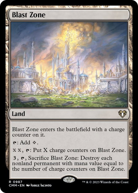 Blast Zone - Commander Masters Magic: The Gathering trading card