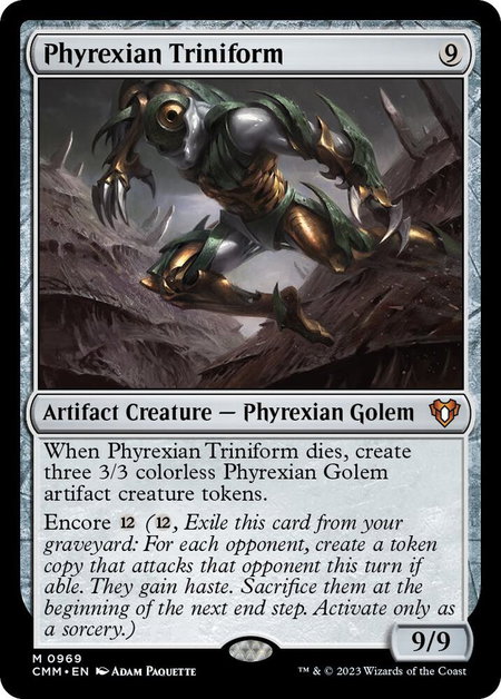 Phyrexian Triniform - Commander Masters Magic: The Gathering trading card