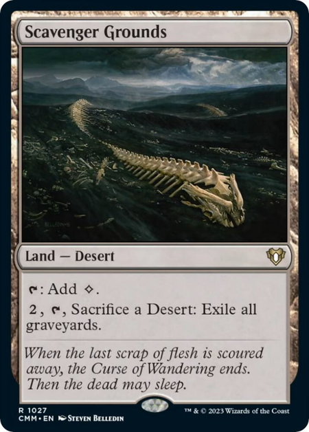 Scavenger Grounds - Commander Masters Magic: The Gathering trading card