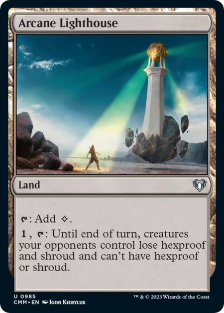 Arcane Lighthouse - Commander Masters Magic: The Gathering trading card