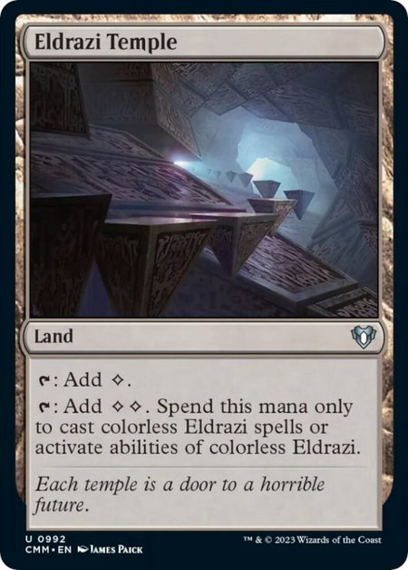 Eldrazi Temple - Commander Masters Magic: The Gathering trading card