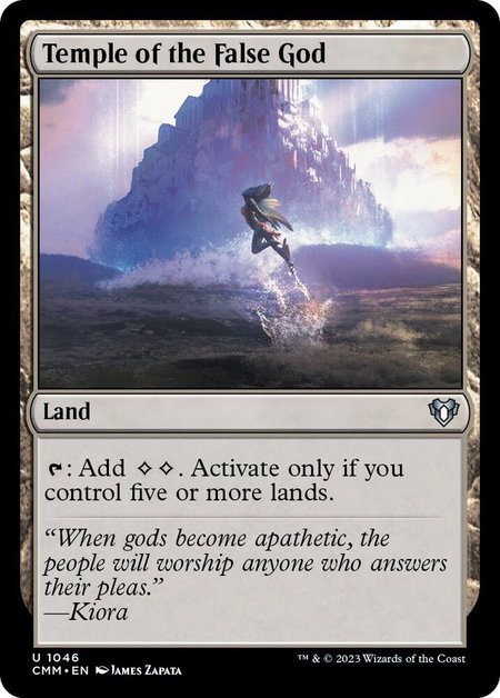 Temple of the False God - Commander Masters Magic: The Gathering trading card
