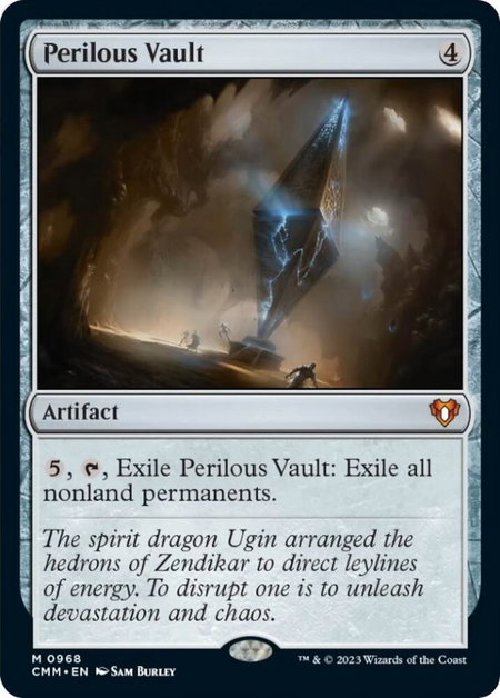 Perilous Vault - Commander Masters Magic: The Gathering trading card