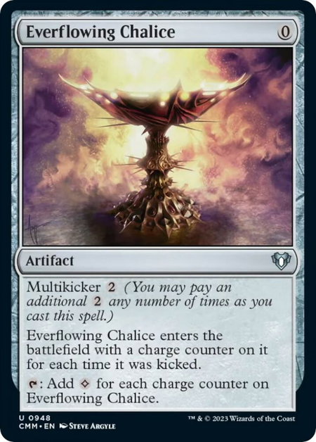 Everflowing Chalice - Commander Masters Magic: The Gathering trading card