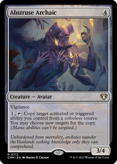 Abstruse Archaic - Commander Masters Magic: The Gathering trading card