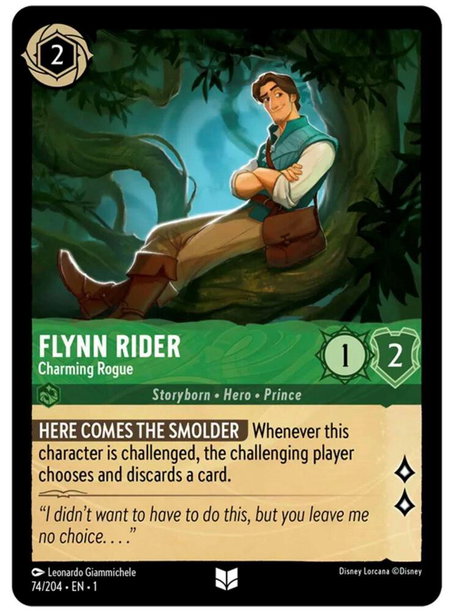 Flynn Rider - Charming Rogue - The First Chapter Disney Lorcana trading card