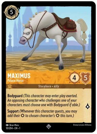 Maximus - Palace Horse - The First Chapter (1) #10/204 - Super Rare Disney Lorcana Trading Card