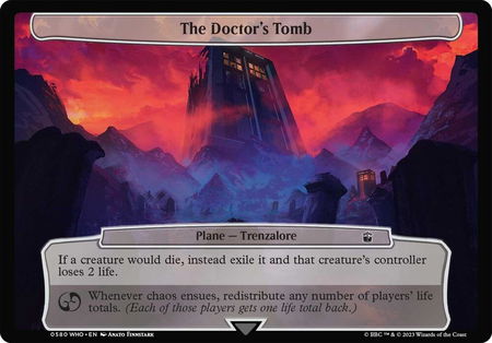 The Doctor's Tomb trading card from Planechase: Universes Beyond: Doctor Who The Doctor's Tomb - Planechase: Universes Beyond: Doctor Who Magic: The Gathering trading card