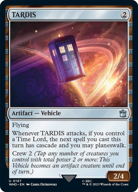 TARDIS - Universes Beyond: Doctor Who Magic: The Gathering trading card