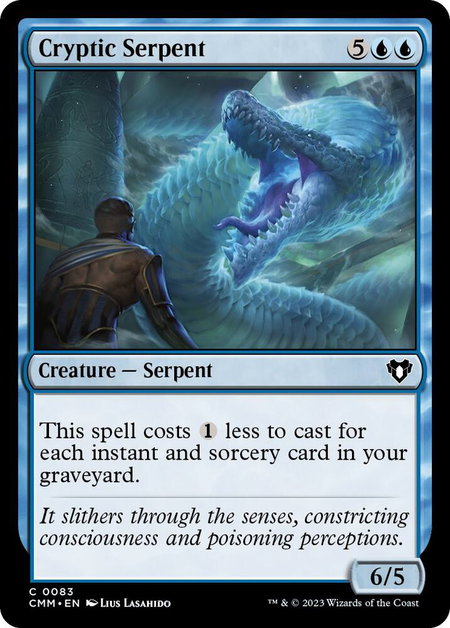 Cryptic Serpent - Commander Masters Magic: The Gathering trading card