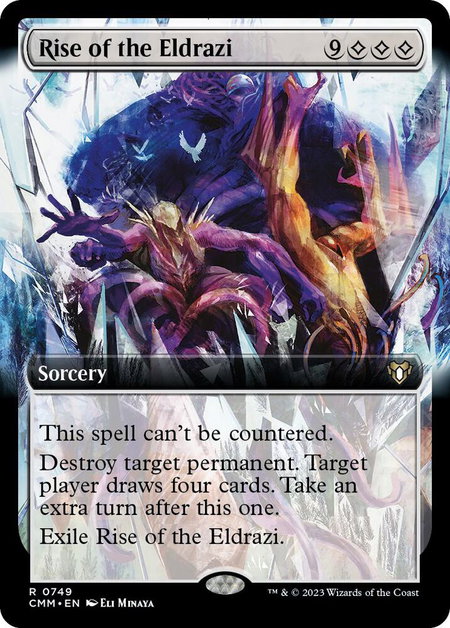 Rise of the Eldrazi (Extended Art) - Commander Masters Magic: The Gathering trading card