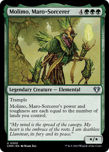 Molimo, Maro-Sorcerer - Commander Masters Magic: The Gathering trading card