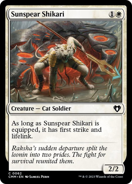 Sunspear Shikari - Commander Masters Magic: The Gathering trading card