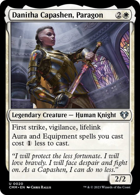 Danitha Capashen, Paragon - Commander Masters Magic: The Gathering trading card