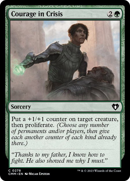 Courage in Crisis - Commander Masters Magic: The Gathering trading card