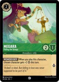 Megara - Pulling the Strings - The First Chapter (1) #87/204 - Common Disney Lorcana Trading Card