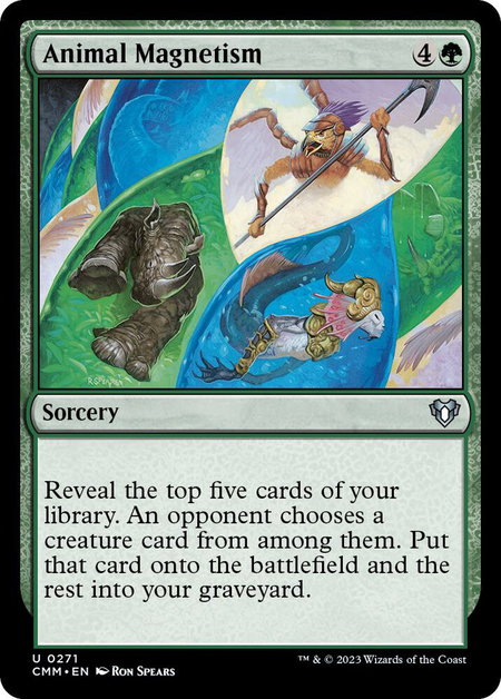 Animal Magnetism - Commander Masters Magic: The Gathering trading card