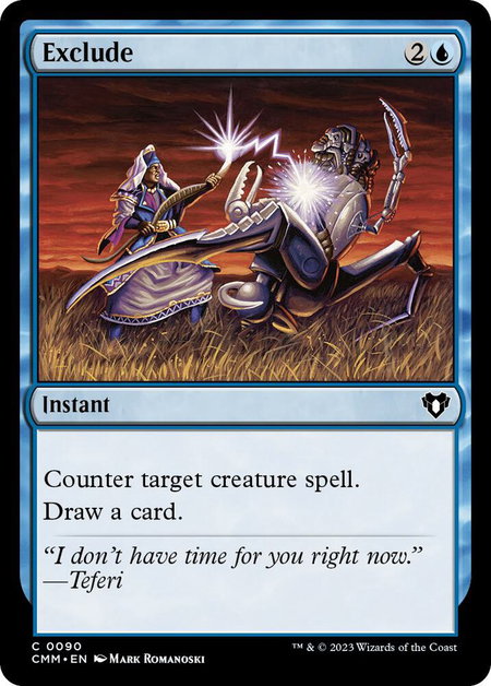 Exclude - Commander Masters Magic: The Gathering trading card