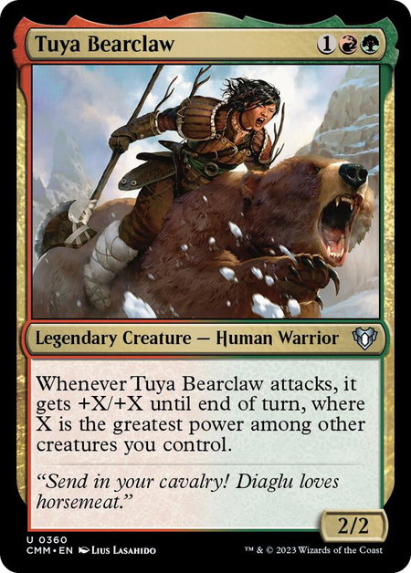 Tuya Bearclaw - Commander Masters Magic: The Gathering trading card