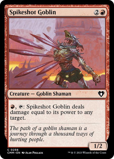 Spikeshot Goblin - Commander Masters Magic: The Gathering trading card