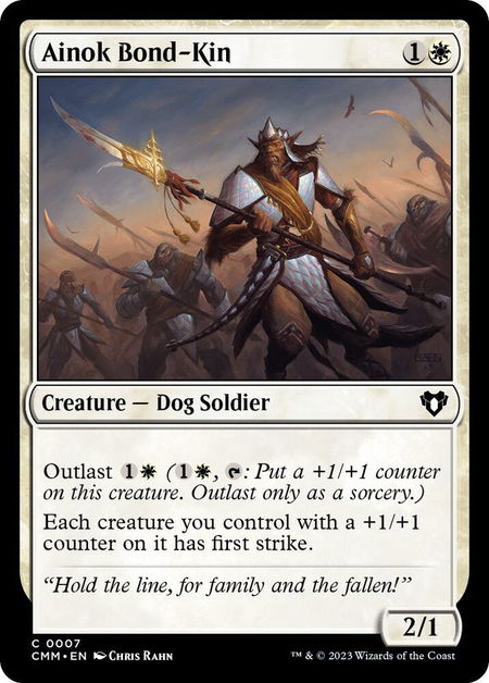 Ainok Bond-Kin - Commander Masters Magic: The Gathering trading card