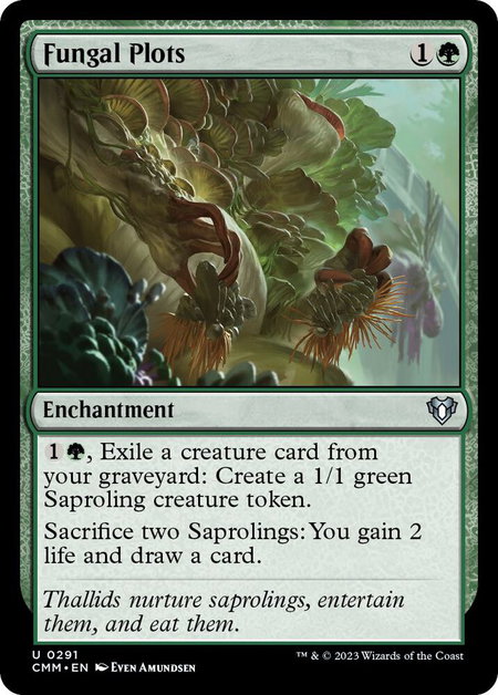 Fungal Plots - Commander Masters Magic: The Gathering trading card