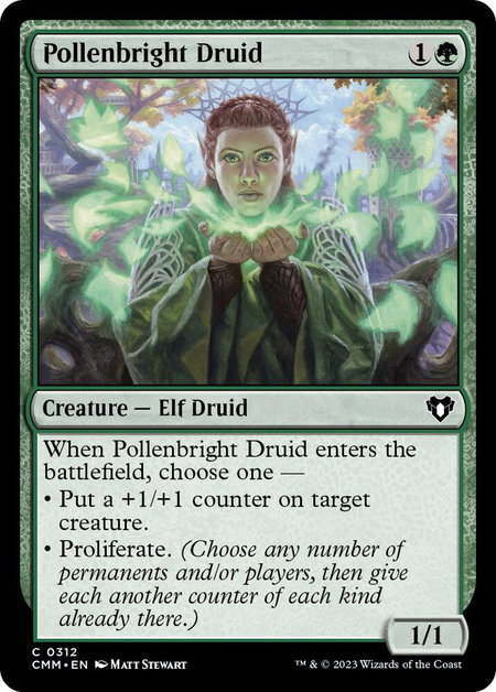Pollenbright Druid - Commander Masters Magic: The Gathering trading card