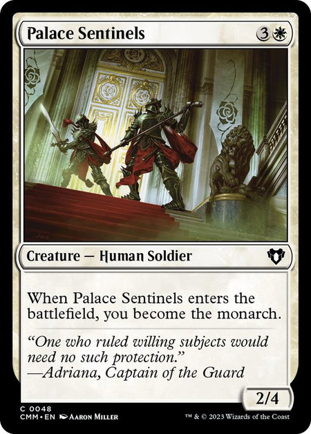 Palace Sentinels - Commander Masters Magic: The Gathering trading card