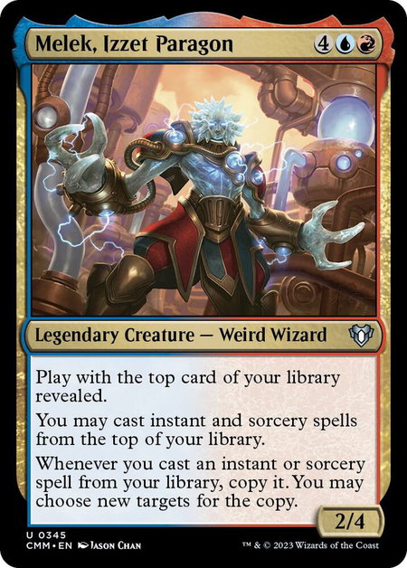 Melek, Izzet Paragon - Commander Masters Magic: The Gathering trading card