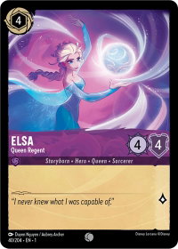 Elsa - Queen Regent - The First Chapter (1) #40/204 - Common Disney Lorcana Trading Card