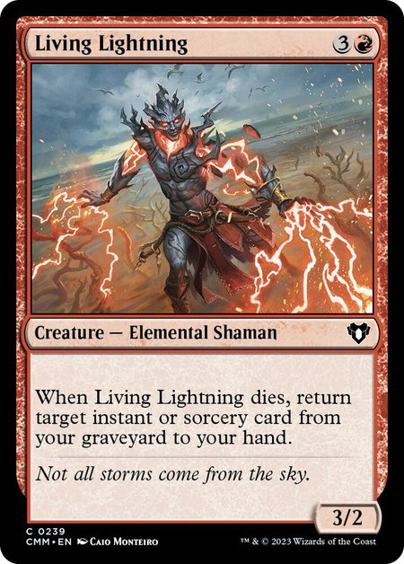 Living Lightning - Commander Masters Magic: The Gathering trading card