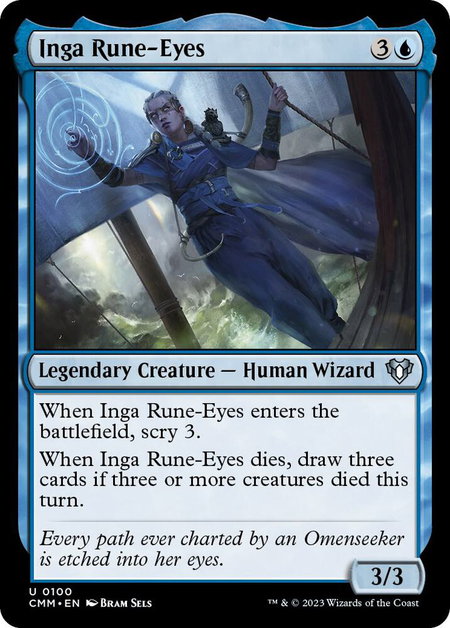 Inga Rune-Eyes - Commander Masters Magic: The Gathering trading card