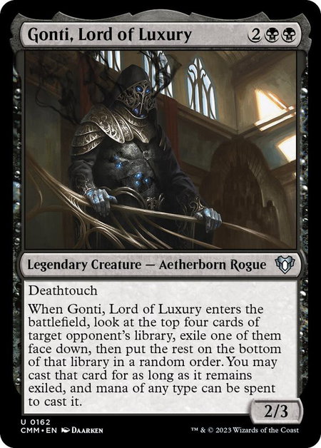 Gonti, Lord of Luxury - Commander Masters Magic: The Gathering trading card