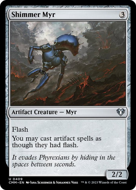 Shimmer Myr - Commander Masters Magic: The Gathering trading card