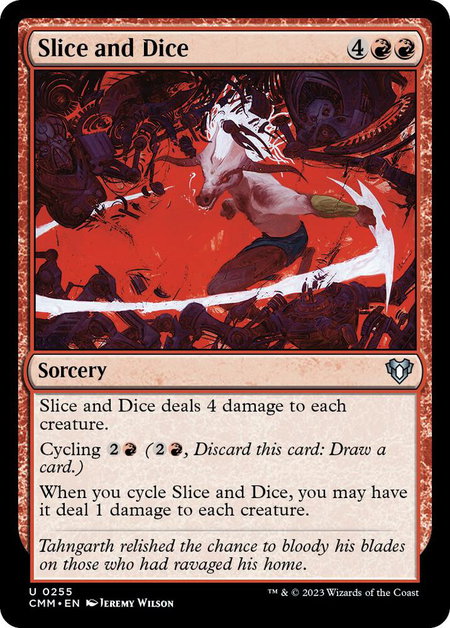 Slice and Dice - Commander Masters Magic: The Gathering trading card