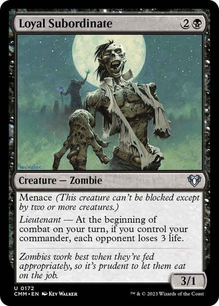 Loyal Subordinate - Commander Masters Magic: The Gathering trading card