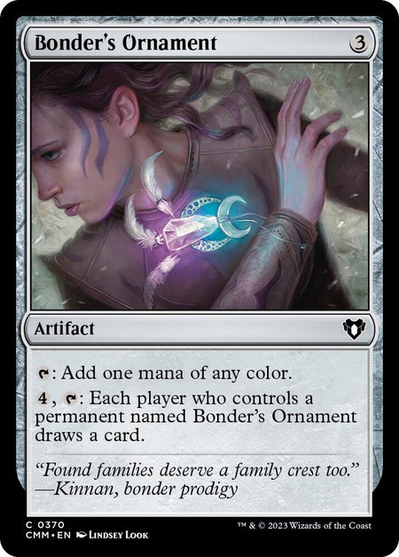 Bonder's Ornament - Commander Masters Magic: The Gathering trading card