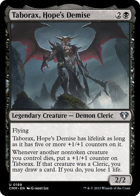 Taborax, Hope's Demise - Commander Masters Magic: The Gathering trading card