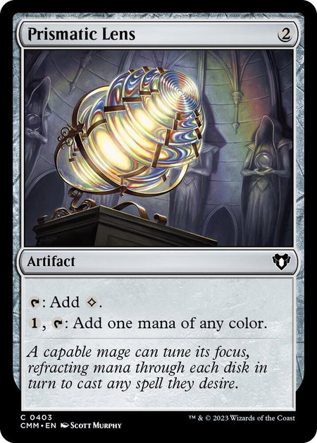 Prismatic Lens - Commander Masters Magic: The Gathering trading card