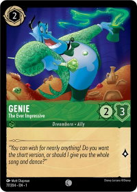 Genie - The Ever Impressive - The First Chapter (1) #77/204 - Common Disney Lorcana Trading Card