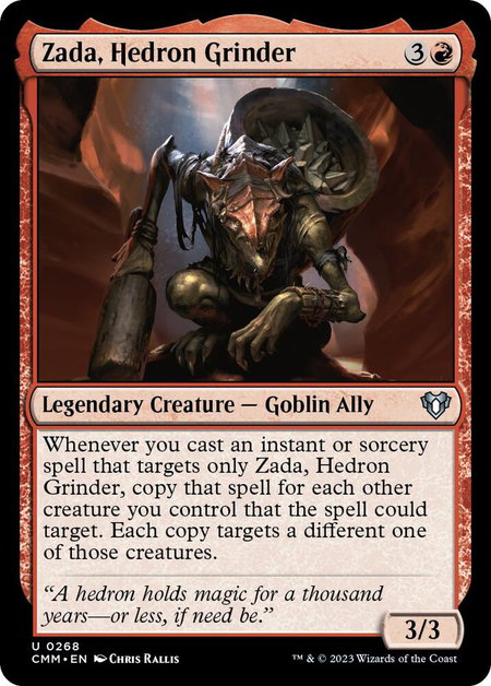 Zada, Hedron Grinder - Commander Masters Magic: The Gathering trading card