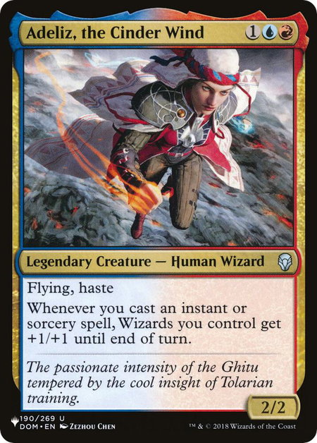 Adeliz, the Cinder Wind - The List Reprints Magic: The Gathering trading card