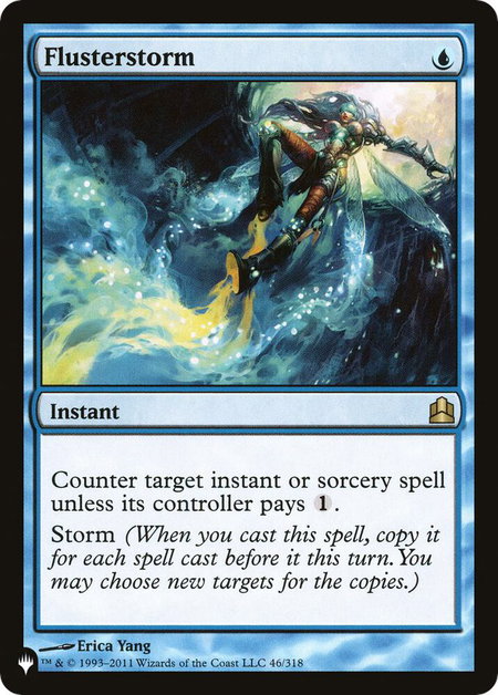 Flusterstorm - The List Reprints Magic: The Gathering trading card