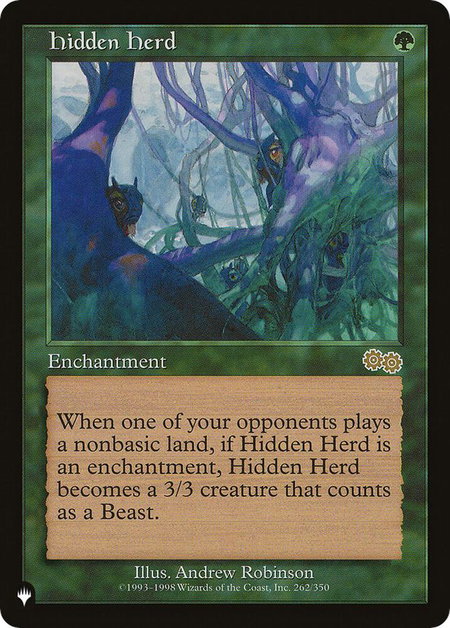 Hidden Herd - The List Reprints Magic: The Gathering trading card