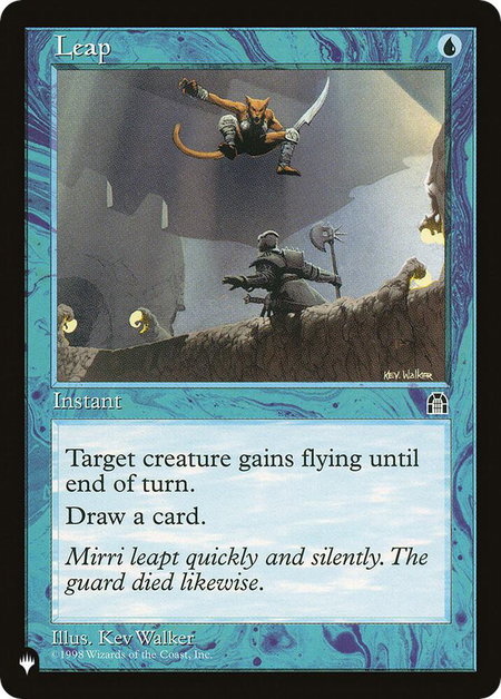 Leap - The List Reprints Magic: The Gathering trading card